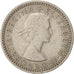 Coin, Great Britain, Elizabeth II, 6 Pence, 1958, AU(50-53), Copper-nickel