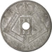 Moneta, Belgia, 25 Centimes, 1946, AU(50-53), Cynk, KM:131