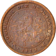 Coin, Netherlands, Wilhelmina I, 1/2 Cent, 1912, AU(50-53), Bronze, KM:138