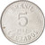 Coin, Brazil, 5 Cruzados, 1987, EF(40-45), Stainless Steel, KM:606