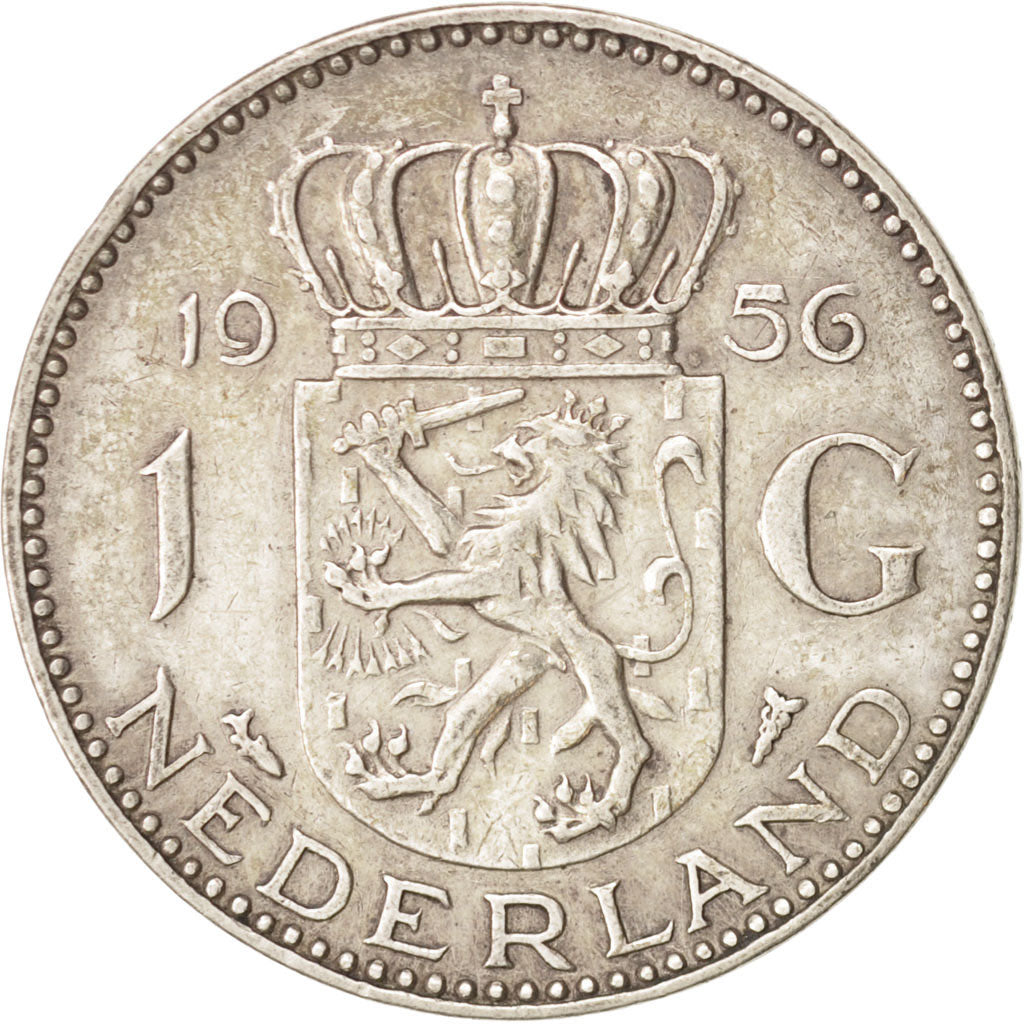 Coin, Netherlands, Juliana, Gulden, 1986, EF(40-45), Silver, KM:184