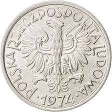 Moneta, Polska, 2 Zlote, 1974, Warsaw, MS(63), Aluminium, KM:46
