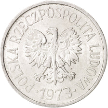 Coin, Poland, 20 Groszy, 1973, Warsaw, MS(63), Aluminum, KM:A47