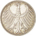 GERMANY - FEDERAL REPUBLIC, 5 Mark, 1966, Stuttgart, AU(50-53), Silver, KM:112.1