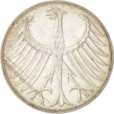 GERMANY - FEDERAL REPUBLIC, 5 Mark, 1971, Karlsruhe, AU(50-53), Silver, KM:112.1