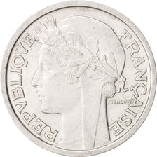 Moneda, Francia, Morlon, 2 Francs, 1947, Paris, EBC+, Aluminio, KM:886a.1