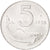 Coin, Italy, 5 Lire, 1955, Rome, MS(63), Aluminum, KM:92