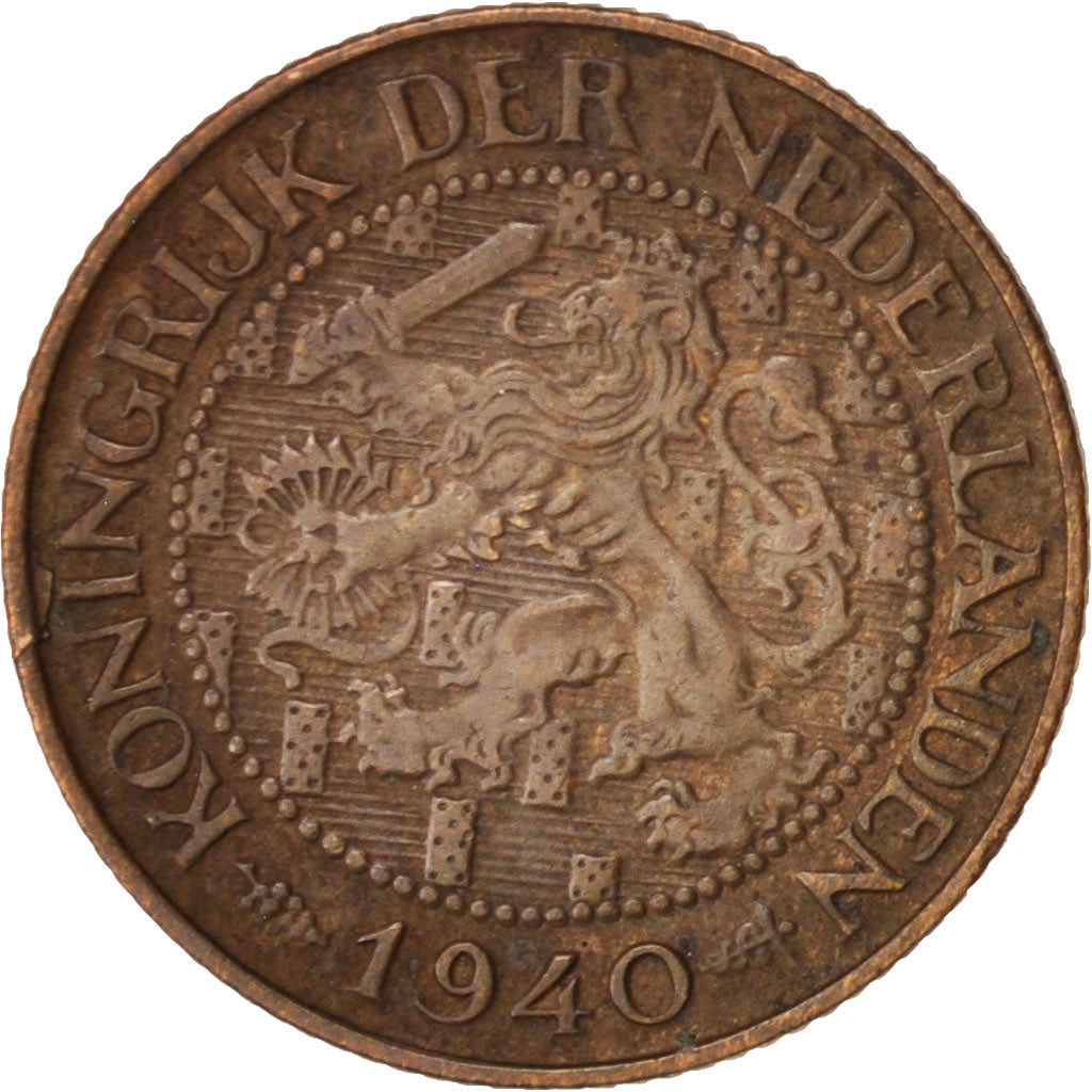 Moneta, Paesi Bassi, Wilhelmina I, Cent, 1940, BB+, Bronzo, KM:152