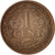 Coin, Netherlands, Wilhelmina I, Cent, 1940, AU(50-53), Bronze, KM:152