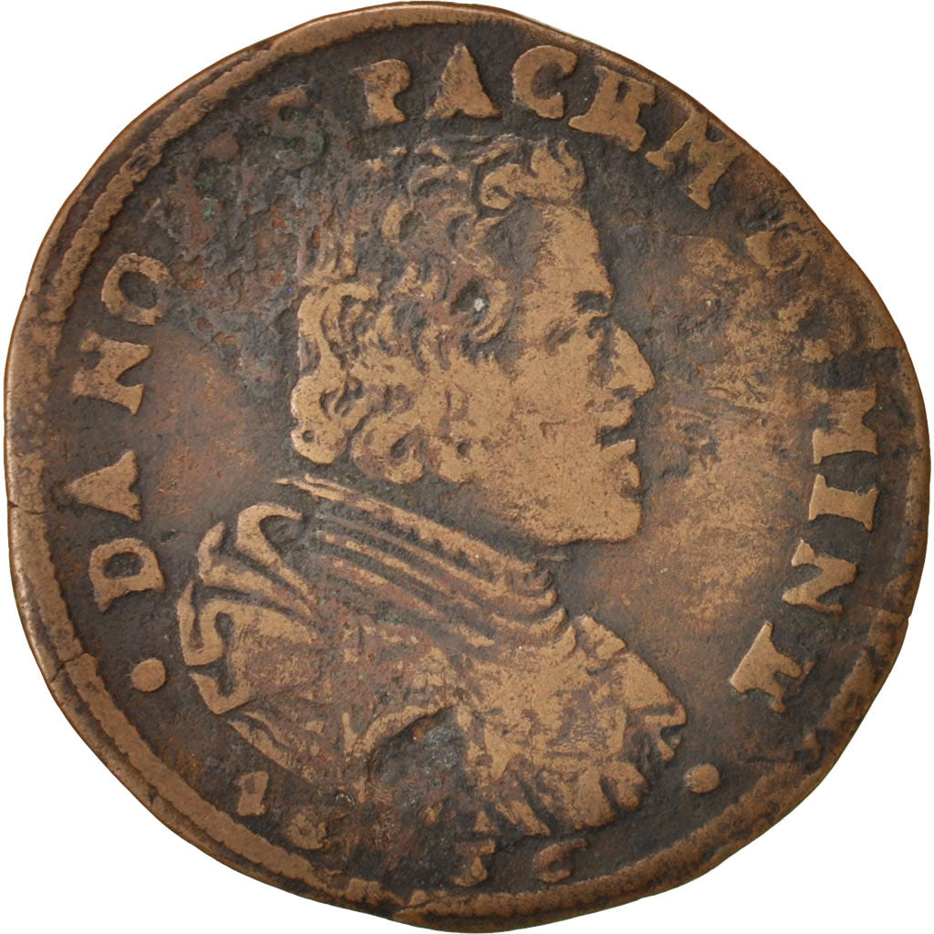 Países Bajos españoles, Token, Philippe IV, Brabant, 1656, MBC, Cobre