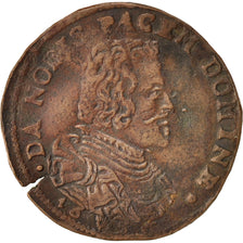 Spanish Netherlands, Token, Philippe IV, Brabant, 1656, AU(50-53), Copper