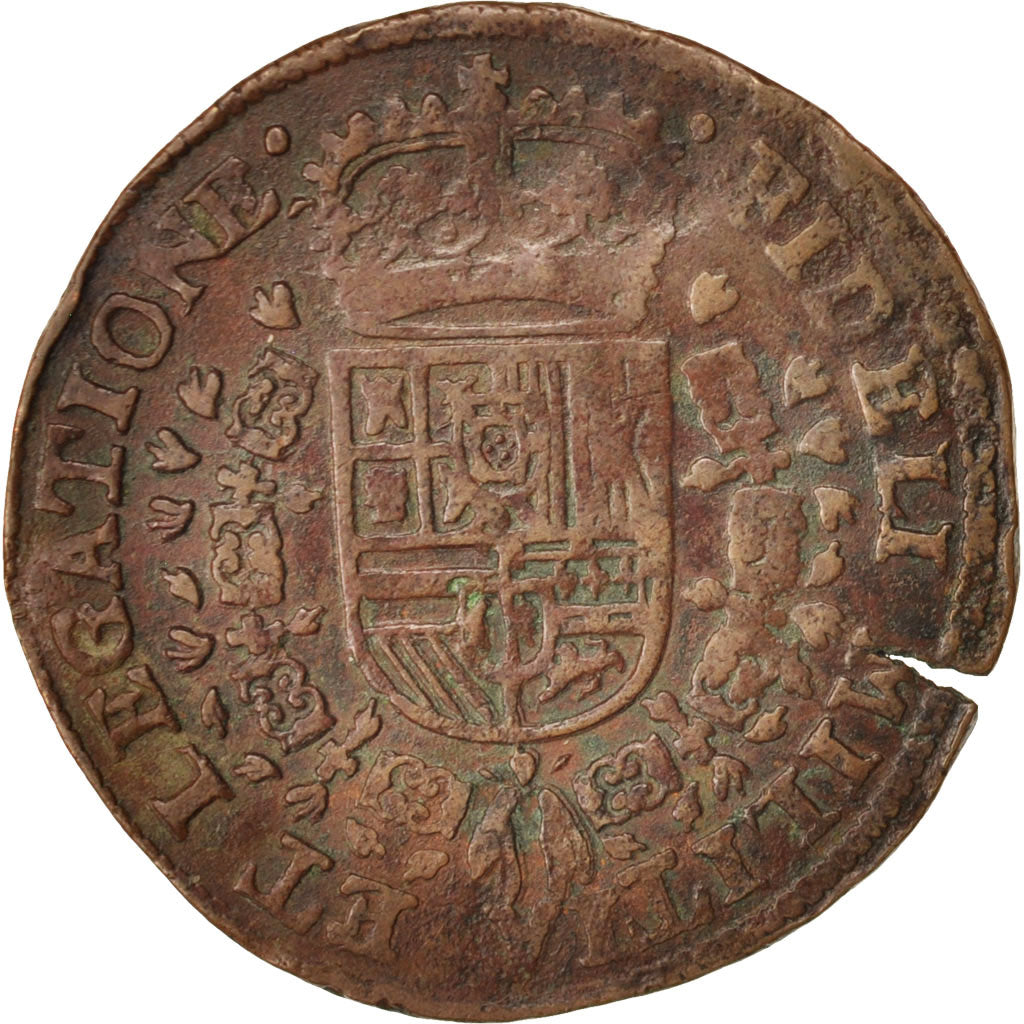 Spanish Netherlands, Token, Philippe IV, Brabant, 1656, AU(50-53), Copper