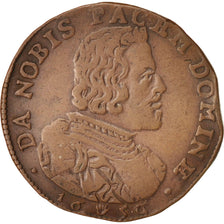 Paesi Bassi Spagnoli, Token, Philippe IV, Brabant, 1656, BB+, Rame, 29