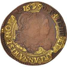 België, Token, Philippe IV, Anvers, Queen arrival, 1650, ZF, Koper