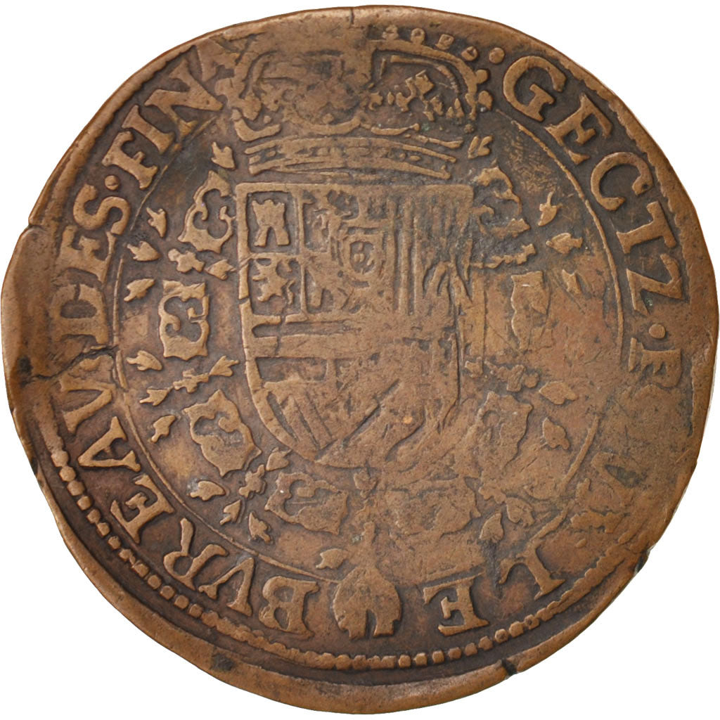 Netherlands, Token, Belgium, Charles II, Bruxelles, Bureau des Finances, 1681