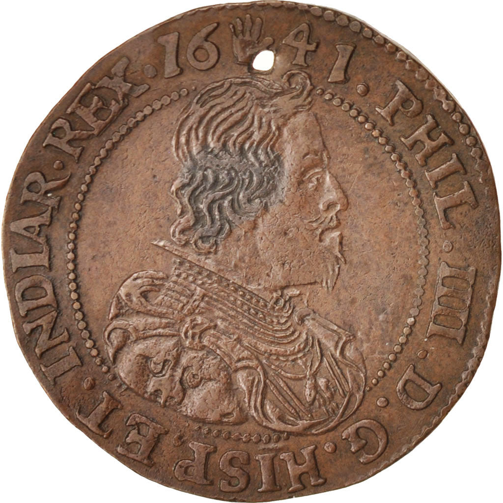 Belgium, Token, Spanish Netherlands, Philippe IV, Anvers, Bureau des Finances
