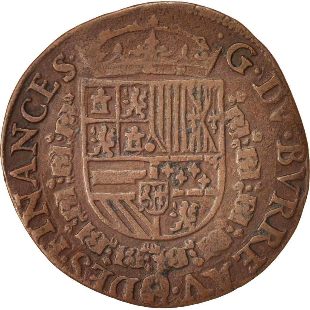 Belgium, Token, Philippe II, Bureau des Finances, 1562, VF(30-35), Copper, 27