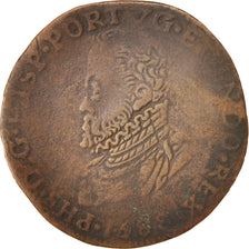 Belgium, Token, Philippe II, Bureau des Finances, 1588, VF(20-25), Copper, 29