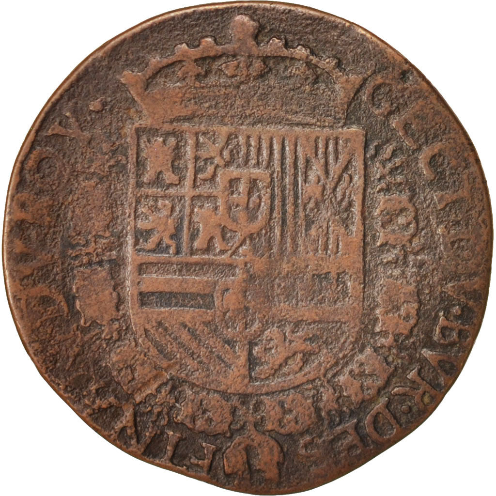 Belgien, Token, Philippe II, Bureau des Finances, 1589, S+, Kupfer
