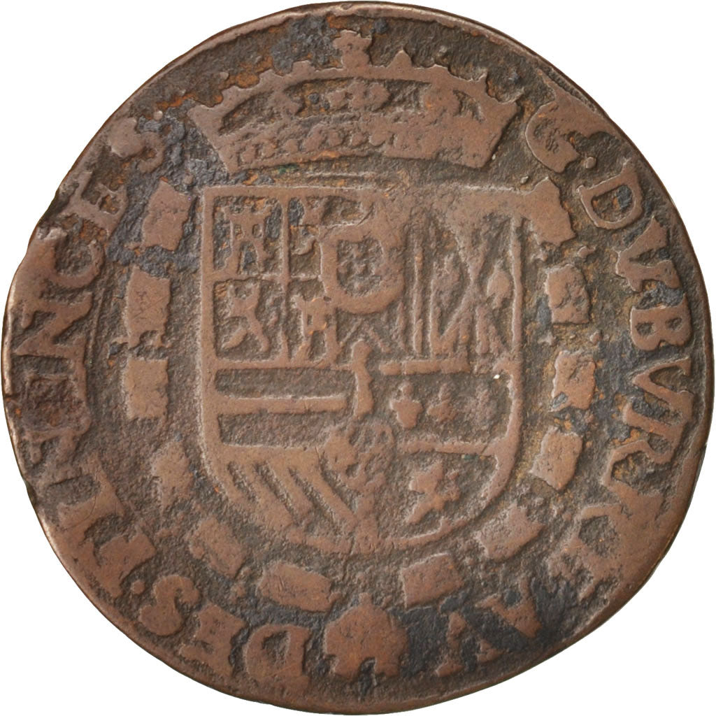 Belgium, Token, Philippe II, Bureau des Finances, 1597, F(12-15), Copper, 28