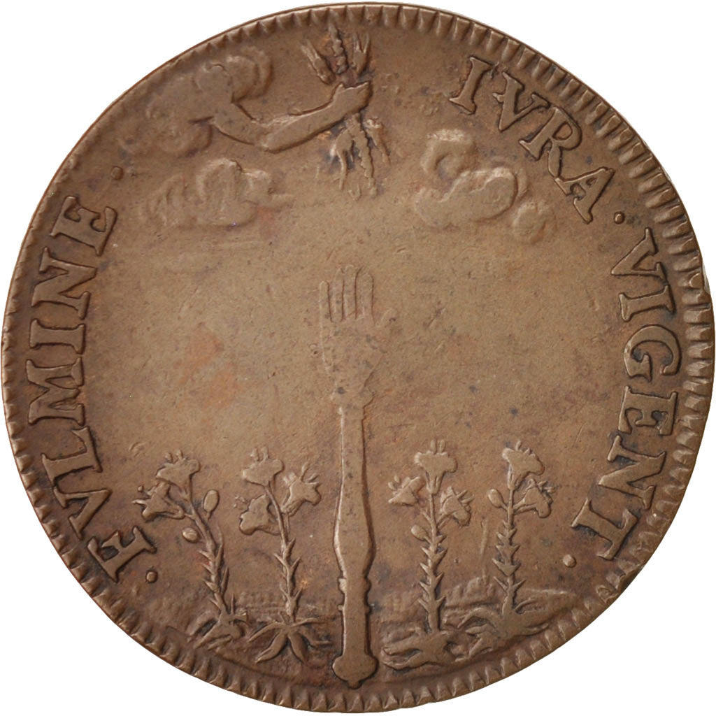 France, Token, Royal, Avocats aux Conseils, 1660, AU(50-53), Copper