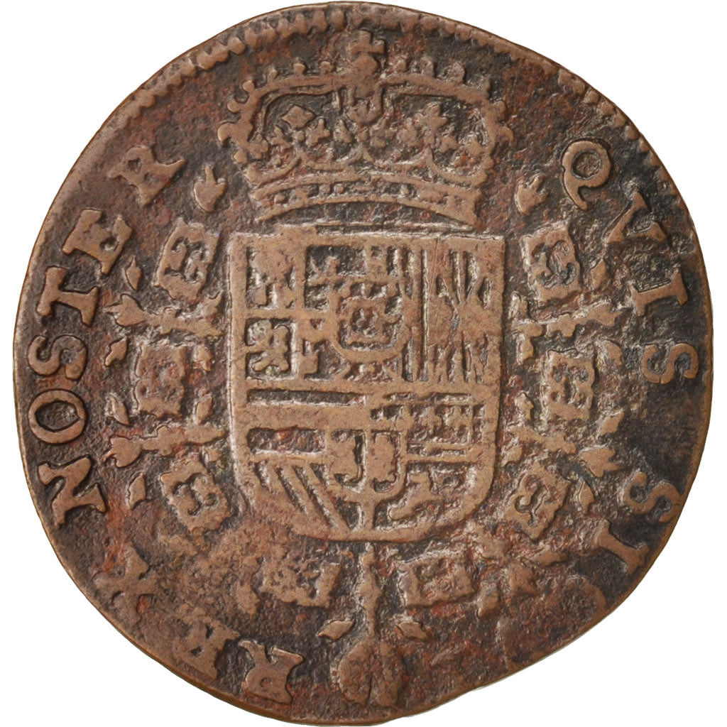 Bélgica, Token, Philippe IV, Bruxelles, 1658, MBC, Cobre