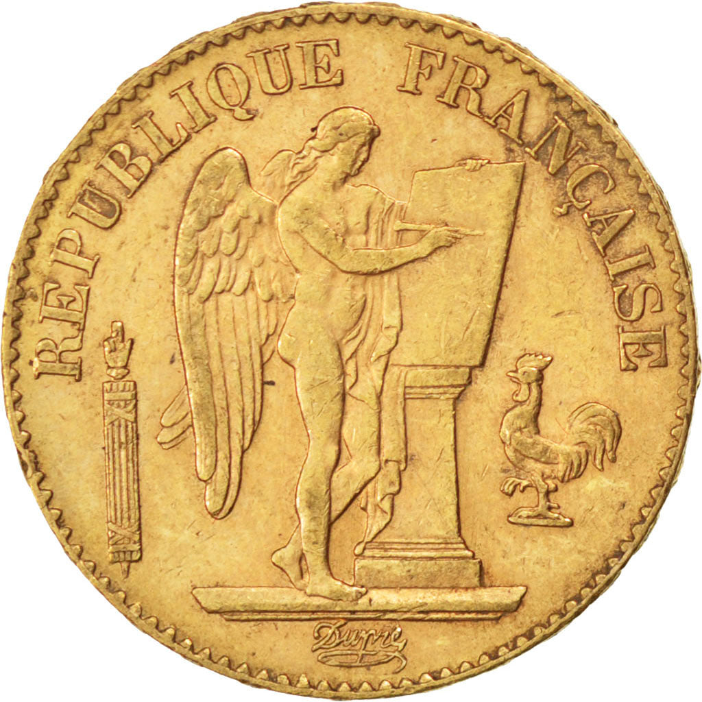 Francia, Génie, 20 Francs, 1894, Paris, BB+, Oro, KM:825, Gadoury:1063