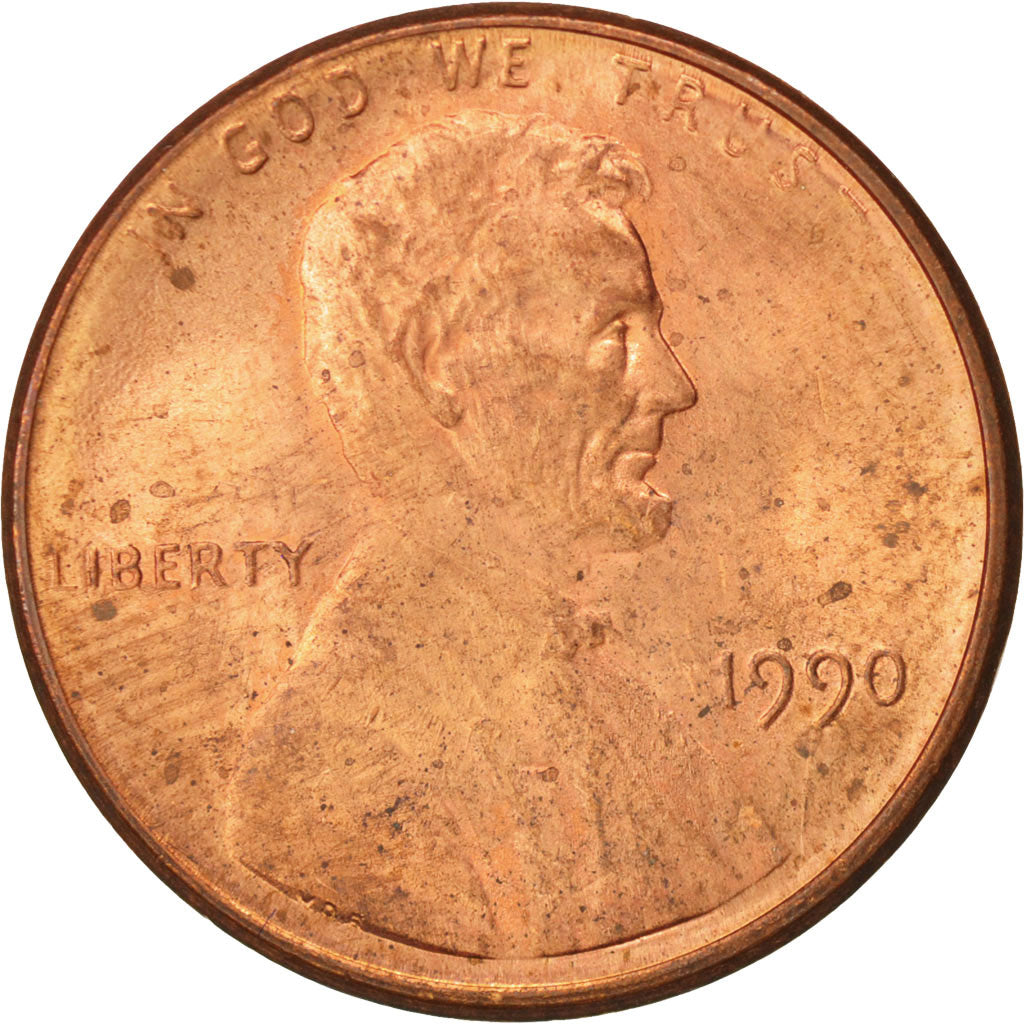 Münze, Vereinigte Staaten, Lincoln Cent, Cent, 1990, U.S. Mint, Philadelphia