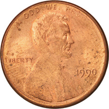Münze, Vereinigte Staaten, Lincoln Cent, Cent, 1990, U.S. Mint, Philadelphia