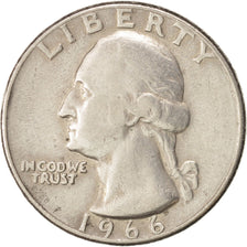 United States, Washington Quarter, Quarter, 1966, U.S. Mint, Philadelphia