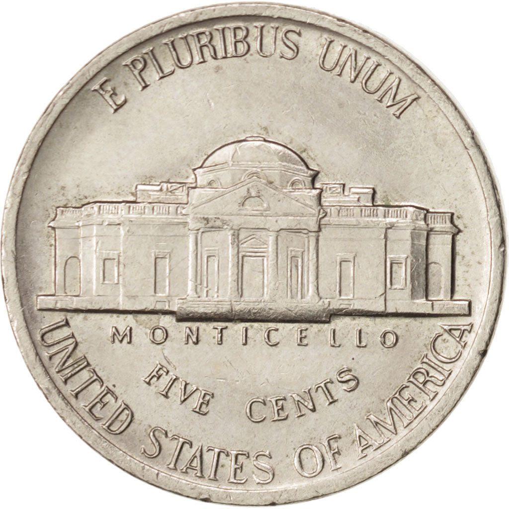 Coin, United States, Jefferson Nickel, 5 Cents, 1984, U.S. Mint, Philadelphia
