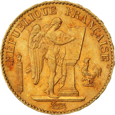 FRANCE, Génie, 20 Francs, 1896, Paris, KM #825, AU(55-58), Gold, Gadoury #1063,