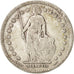Coin, Switzerland, Franc, 1921, VF(30-35), Silver, KM:24