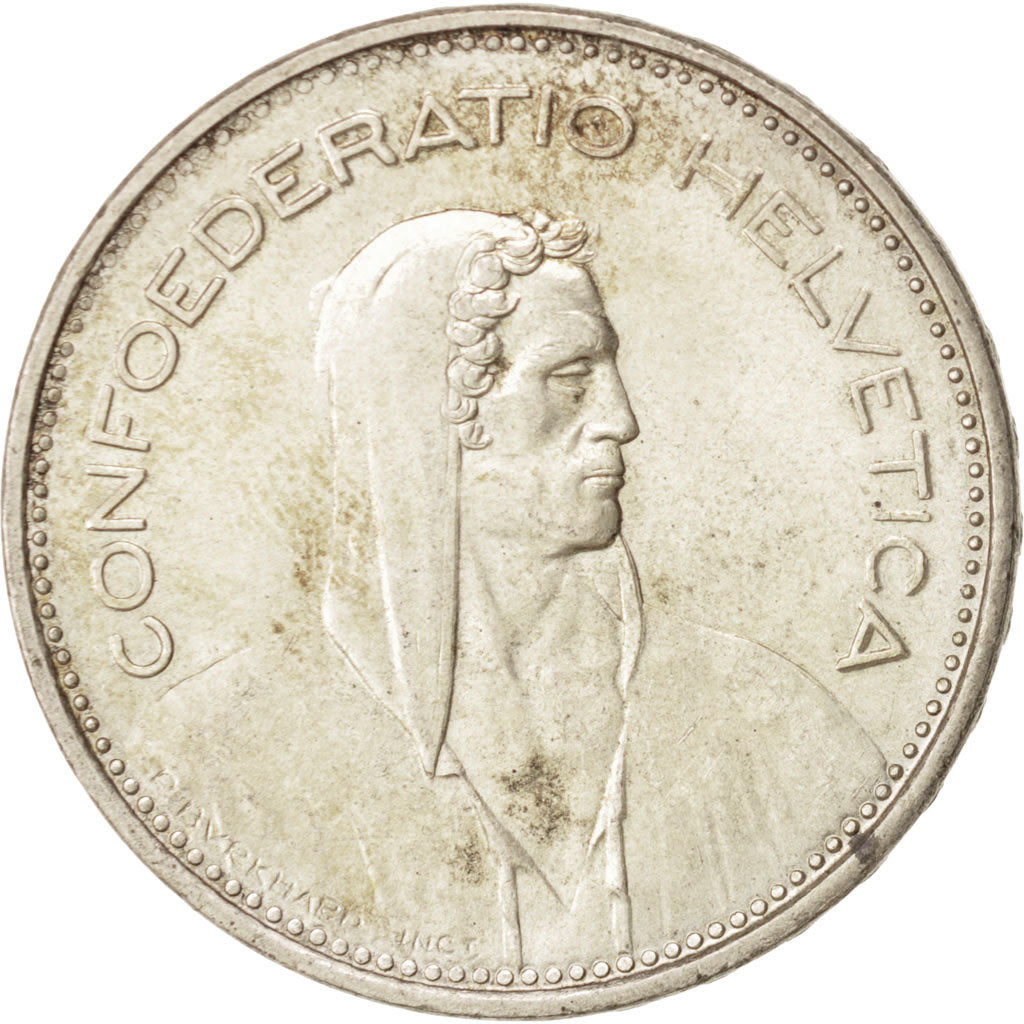 Svizzera, 5 Francs, 1965, Bern, SPL, Argento, KM:40