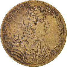 France, Jeton, Royal, Louis XIV, Trésor Royal, TTB, Laiton