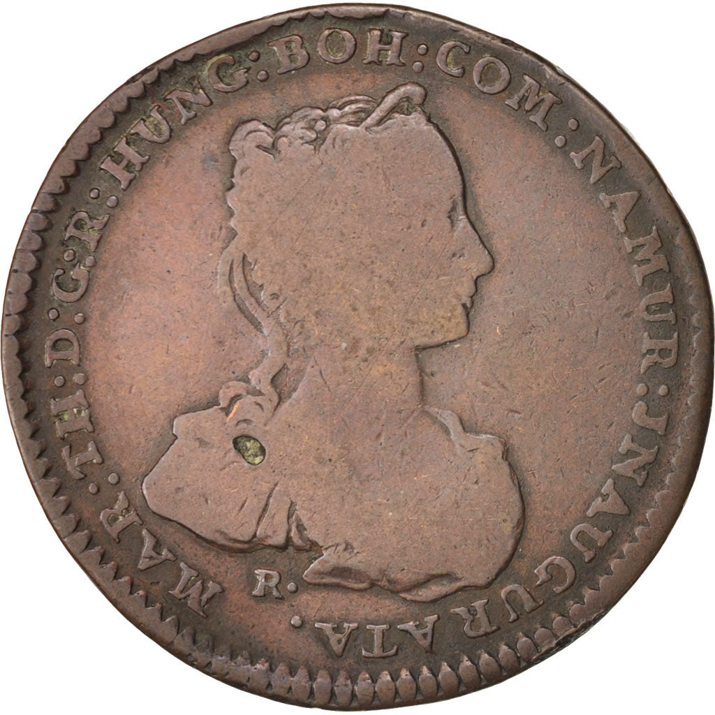 Belgio, Token, Austrian Netherlands, États de Namur, 1744, MB, Rame