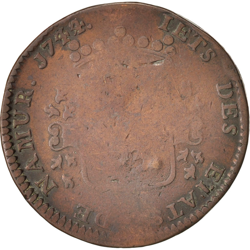 Belgio, Token, Austrian Netherlands, États de Namur, 1744, MB, Rame