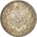 GERMANY - EMPIRE, 1/2 Mark, 1916, Berlin, MS(65-70), Silver, KM:17