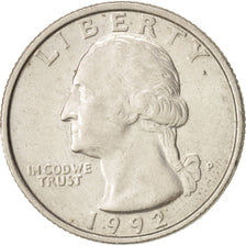 United States, Washington Quarter, Quarter, 1992, U.S. Mint, Philadelphia