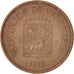Monnaie, Venezuela, 5 Centimos, 1977, TTB+, Copper Clad Steel, KM:49