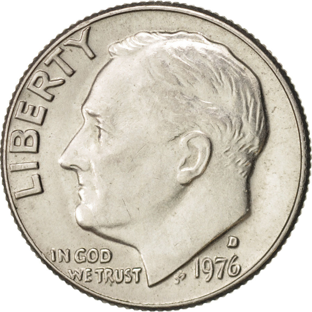 Moneta, Stati Uniti, Roosevelt Dime, Dime, 1976, U.S. Mint, Denver, SPL-, Rame