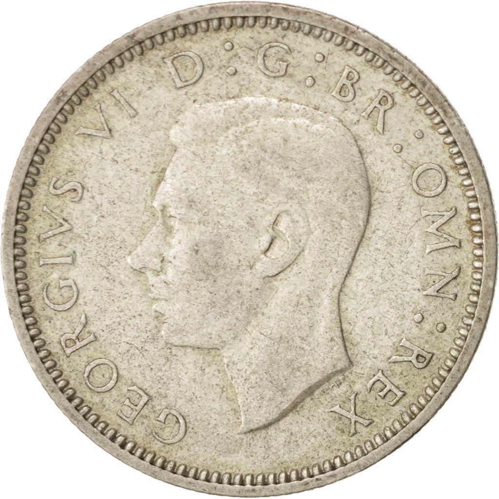 Moneta, Gran Bretagna, George VI, 6 Pence, 1940, BB+, Argento, KM:852