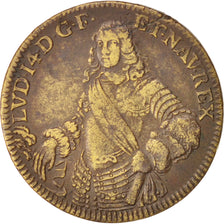France, Token, Royal, Louis XIV, XVIIth Century, EF(40-45), Brass, 28