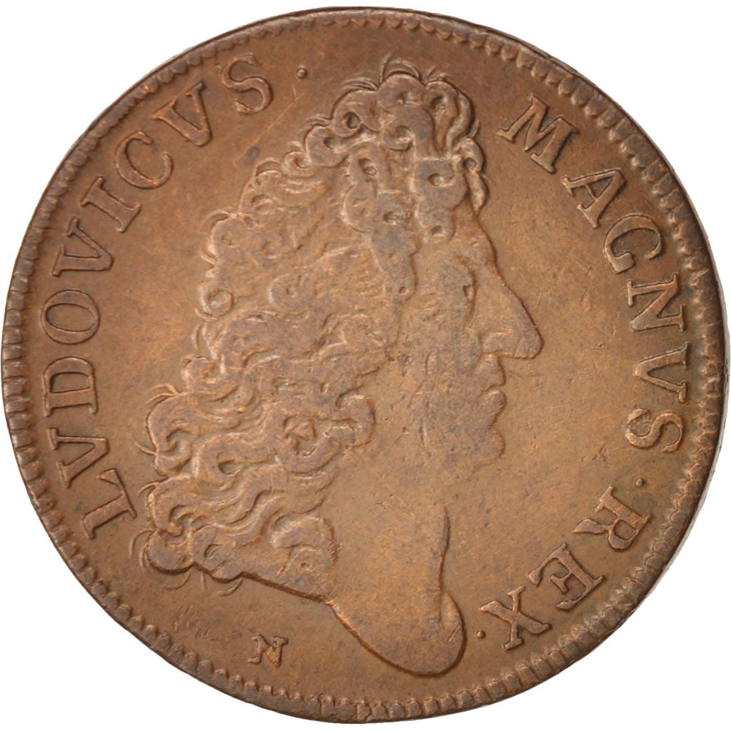 Frankreich, Token, Royal, Marine, Louis XIV, XVIIth Century, SS, Kupfer