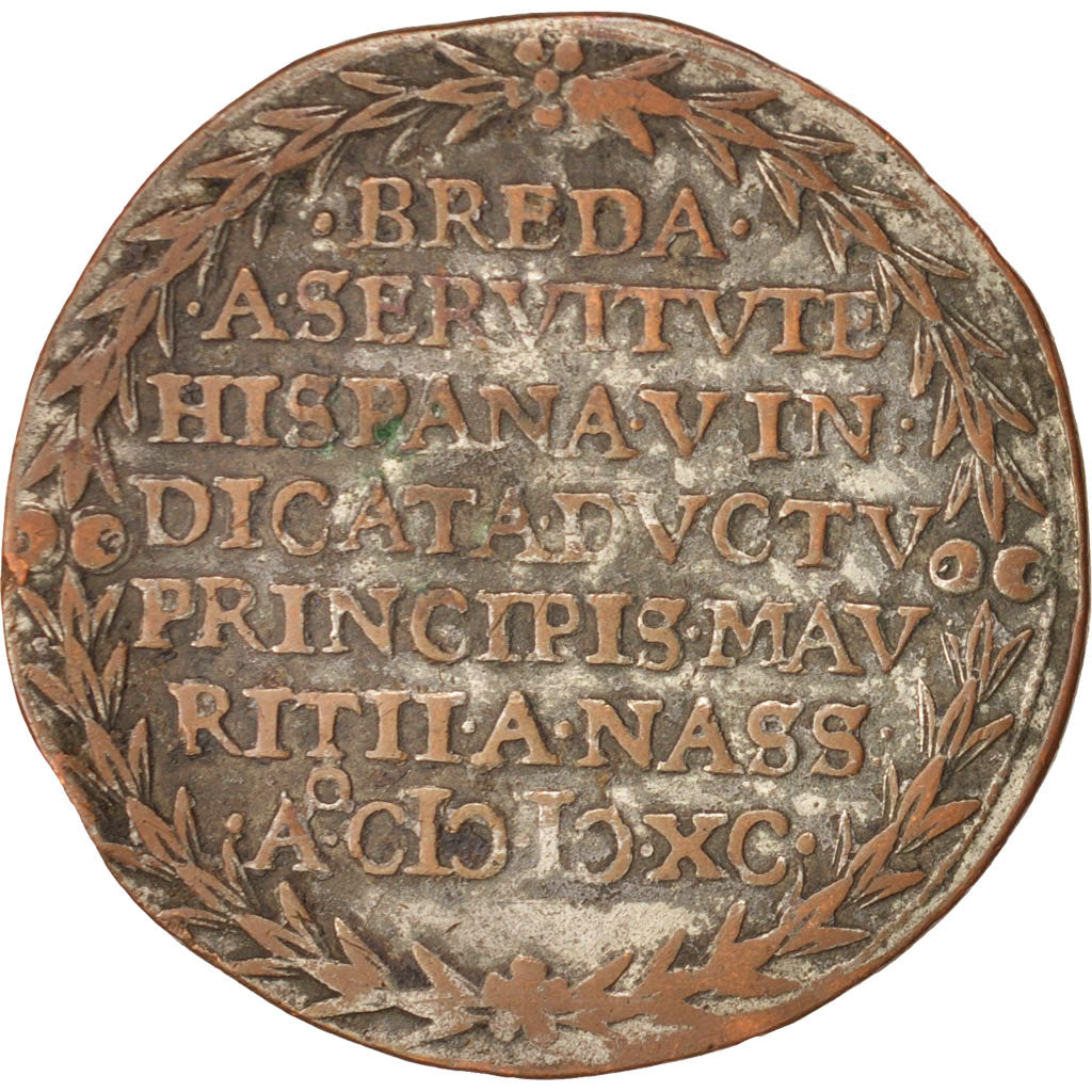 Netherlands, Token, Attaque de Breda par Maurice de Nassau, 1590, AU(50-53)