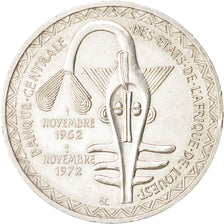 West African States, 500 Francs, 1972, AU(55-58), Silver, KM:7