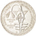West African States, 500 Francs, 1972, AU(55-58), Silver, KM:7