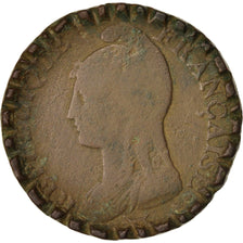 Coin, France, Dupré, Decime, 1796, Paris, VF(20-25), Bronze, KM:644.1