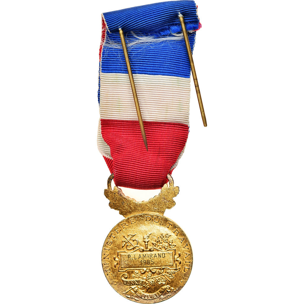 France, Médaille d'honneur du travail, Médaille, 1985, Excellent Quality