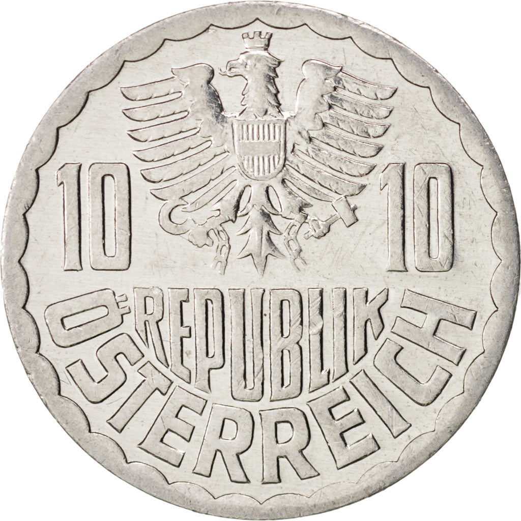 Münze, Österreich, 10 Groschen, 1995, Vienna, SS+, Aluminium, KM:2878